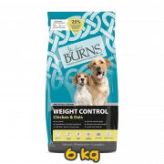 [BURNS] 犬用 體重控制雞肉高燕麥配方成犬及高齡犬乾糧 Adult, Senior WEIGHT CONTROL+ Chicken & Oats 6kg