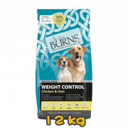 [BURNS] 犬用 體重控制雞肉高燕麥配方成犬及高齡犬乾糧 Adult, Senior WEIGHT CONTROL+ Chicken & Oats 12kg