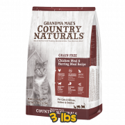 [COUNTRY NATURALS] 貓用 無穀物雞肉鯡魚低敏感配方全貓乾糧 GRAIN FREE Chicken Meal & Herring Meal Recipe 3lbs