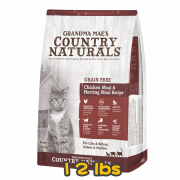 [COUNTRY NATURALS] 貓用 無穀物雞肉鯡魚低敏感配方全貓乾糧 GRAIN FREE Chicken Meal & Herring Meal Recipe 12lbs