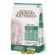 [COUNTRY NATURALS] 犬用 無穀物鴨肉配方全犬乾糧 GRAIN FREE Duck Meal Sensible Recipe 4bs