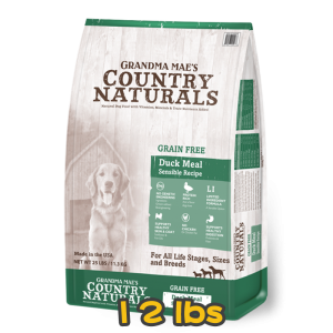 [COUNTRY NATURALS] 犬用 無穀物鴨肉配方全犬乾糧 GRAIN FREE Duck Meal Sensible Recipe 12bs