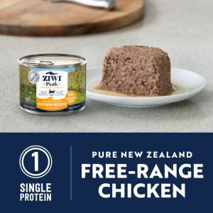 [ZIWI Peak 巔峰] 貓用 NEW ZEALAND FREE RANGE CHICKEN RECIPE 紐西蘭放養雞配方全貓罐頭 185g x12罐