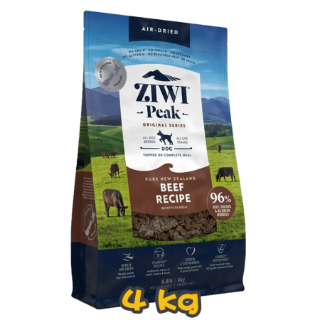 [ZIWI Peak 巔峰] 犬用 NEW ZEALAND BEEF RECIPE 紐西蘭牛肉配方風乾全犬狗糧 4kg