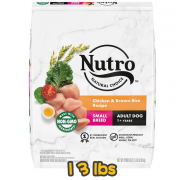 [Nutro FEED CLEAN] 犬用 雞肉,全糙米及蕃薯配方小型成犬狗糧 SMALL BREED ADULT FARM RAISED CHICKEN, BROWN RICE & SWEET POTATO RECIPE 13lbs (細粒)