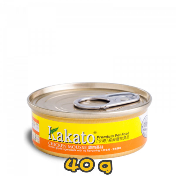 [Kakato 卡格] 貓/犬用 CHICKEN MOUSSE 雞肉慕絲貓狗罐頭 40g