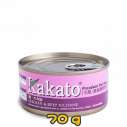 [Kakato 卡格] 貓/犬用 CHICKEN & BEEF JULIENNE 雞肉及牛肉絲貓狗罐頭 70g