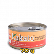 [Kakato 卡格] 貓/犬用 SALMON IN BROTH 三文魚及魚湯貓狗罐頭 70g