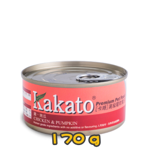 [Kakato 卡格] 貓/犬用 CHICKEN & PUMPKIN 雞肉及南瓜貓狗罐頭 170g