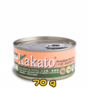 [Kakato 卡格] 貓/犬用 SALMON & TUNA 三文魚及吞拿魚貓狗罐頭 70g