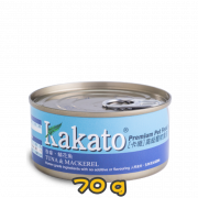 [Kakato 卡格] 貓/犬用 TUNA & MACKEREL 吞拿魚及鯖花魚貓狗罐頭 70g