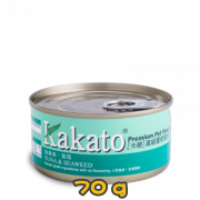 [Kakato 卡格] 貓/犬用 TUNA & SEAWEED 吞拿魚及紫菜貓狗罐頭 70g