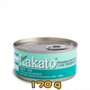 [Kakato 卡格] 貓/犬用 TUNA & SEAWEED 吞拿魚及紫菜貓狗罐頭 170g