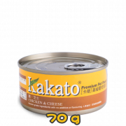 [Kakato 卡格] 貓/犬用 CHICKEN & CHEESE 雞肉及芝士貓狗罐頭 70g