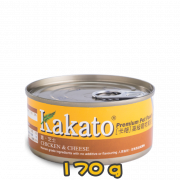 [Kakato 卡格] 貓/犬用 CHICKEN & CHEESE 雞肉及芝士貓狗罐頭 170g