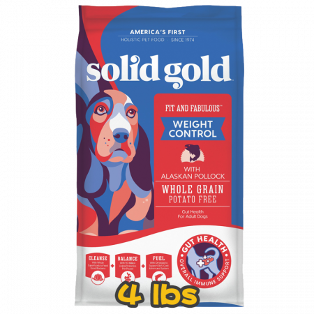 [solid gold 素力高] 犬用 鱈魚低卡成犬狗乾糧 Fit and Fabulous With Fresh Caught Alaskan Pollock 4lbs