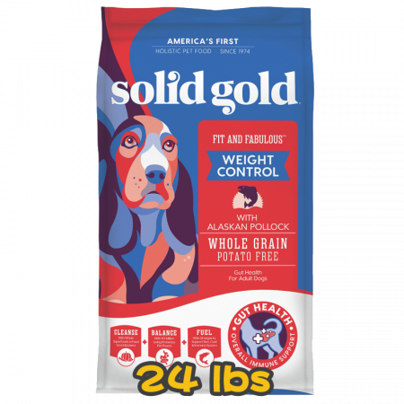 [solid gold 素力高] 犬用 鱈魚低卡成犬狗乾糧 Fit and Fabulous With Fresh Caught Alaskan Pollock 24lbs