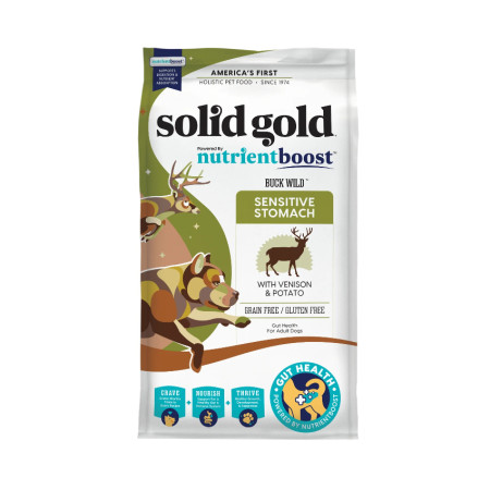 [solid gold 素力高] 犬用 無穀物鹿肉配方狗乾糧 Nutrientboost Buck Wild With Venison Potato Grain-Free Gluten-Free 3.75lbs