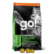 [go! SOLUTIONS] 貓用 活力營養系列 無穀物淡水鱒魚+三文魚配方貓乾糧 CARNIVORE GRAIN-FREE FRESHWATER TROUT+SALMON RECIPE 8lbs