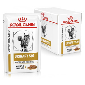 [ROYAL CANIN 法國皇家] 貓用 URINARY S/O MODERATE CALORIE 低卡路里泌尿道配方獸醫處方鋁袋濕糧 85g x12包
