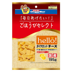 [清貨] [DoggyMan] Hello!角切芝士粒狗小食 Daily Select Diamond Cut Cheese-195g