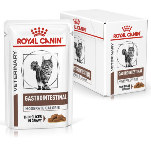[ROYAL CANIN 法國皇家] 貓用 GASTRO INTESTINAL MODERATE CALORIE 低卡路里腸胃道配方獸醫處方鋁袋濕袋 85g x12包