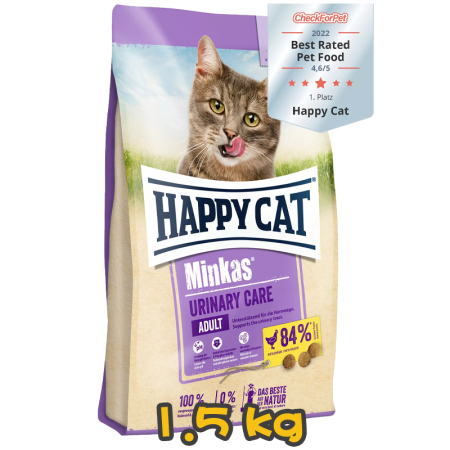[HAPPY CAT] 貓用 全貓尿道保健配方全貓乾糧 Minkas Urinary Care 1.5kg