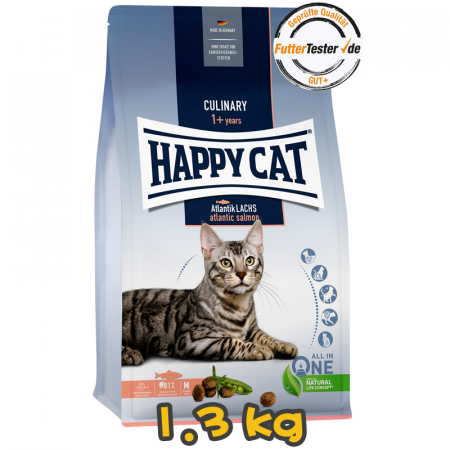 [清貨] [HAPPY CAT] 貓用 成貓三文魚配方成貓乾糧 Supreme Adult Adult Atlantik-Lachs 1.3kg