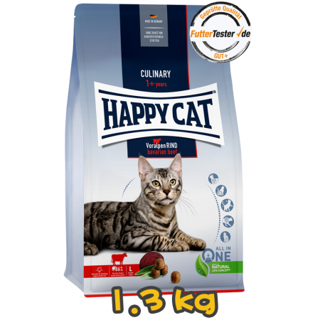[HAPPY CAT] 貓用 成貓牛肉大顆粒配方成貓乾糧 Supreme Adult Voralpen-Rind 1.3kg