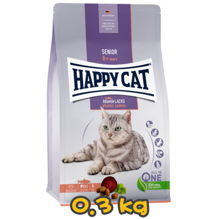 [Gift$300] [HAPPY CAT] 貓用 高齡貓配方老貓乾糧 Supreme Adult Best Age 8+ Senior 0.3kg