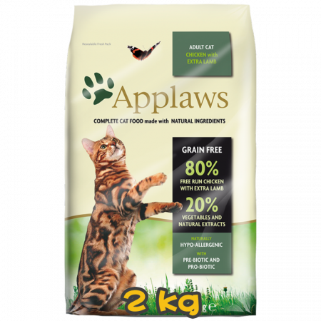 [Applaws] 貓用 成貓糧 羊肉&雞肉配方 成貓乾糧 Adult Cat Chicken with Extra Lamb 2kg