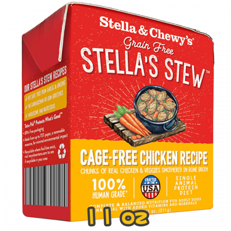 [Stella&Chewy's] 犬用 慢煮單一材料系列 慢煮放養雞肉 全犬濕糧 STELLA’S STEW GAGE-FREE CHICKEN RECIPE 11oz