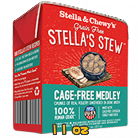 [Stella&Chewy's] 犬用 慢煮雜錦系列 慢煮籠外雜錦 全犬濕糧 STELLA’S STEW CAGE-FREE MEDLEY 11oz