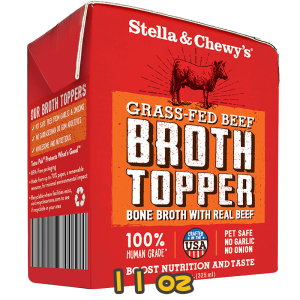 [Stella&Chewy's] 犬用 佐餐肉湯系列 草飼牛配方 全犬濕糧 BROTH TOPPER GRASS-FED BEEF 11oz