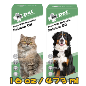 [Dr.pet] 犬貓用 純正野生冰島三文魚油 Pure Wild Icelandic Salmon Oil-16oz/473ml