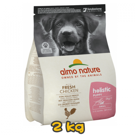 [almo nature] 犬用 Holistic Puppy XS/S 幼犬配方優質狗乾糧新鮮雞肉 幼犬乾糧 Fresh Chicken & Rice Flavour 2kg