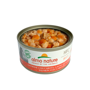 [almo nature] 貓用 HFC Jelly 天然貓罐頭紅蘿蔔三文魚 全貓濕糧 Salmon With Carrot Flavour 70g