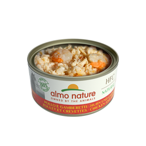 [almo nature] 貓用 HFC Natural 天然貓罐頭雞肉鮮蝦 全貓濕糧 Chicken with Shrimps Flavour 150g