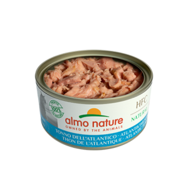 [almo nature] 貓用 HFC Natural 天然貓罐頭大西洋吞拿魚 全貓濕糧 Atlantic Ocean Tuna Flavour 150g