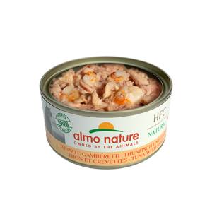 [almo nature] 貓用 HFC Natural 天然貓罐頭鮮蝦吞拿魚 全貓濕糧 Tuna and Shrimps Flavour 150g