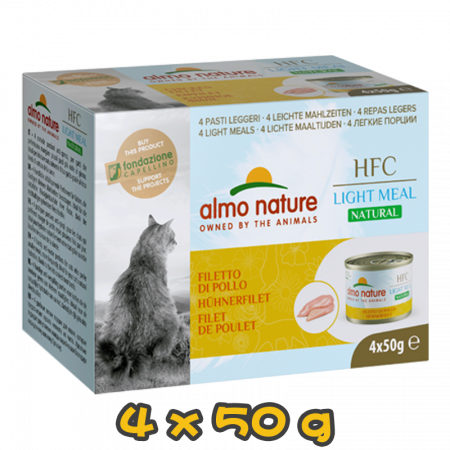 [almo nature] 貓用 HFC 健怡貓罐頭雞柳 全貓濕糧 Chicken Fillet Flavour 50g x 4
