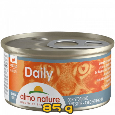 [almo nature] 貓用 Daily 主食慕絲罐頭鱘龍魚 全貓濕糧 Sturgeon Flavour 85g