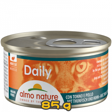 [almo nature] 貓用 Daily 主食慕絲罐頭吞拿魚雞肉 全貓濕糧 Tuna Chicken Flavour 85g