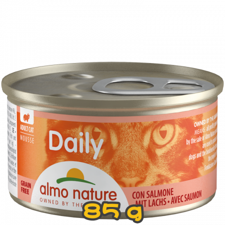 [almo nature] 貓用 Daily 主食慕絲罐頭三文魚 全貓濕糧 Salmon Flavour 85g