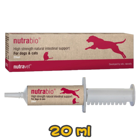 [Nutravet Nutrabio] 犬貓用 益菌止瀉膏 fast acting probiotic to firm loose stools -20ml