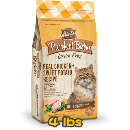 [Merrick] 貓用 無穀物天然貓糧系列 雞肉配方 成貓乾糧 Purrfect Bistro Grain Free REAL CHICKEN RECIPE 4lb