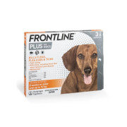 [Frontline Plus] 犬用 (蚤不到)殺蚤除牛蜱滴頸藥水(10公斤以下適用) Kill Fleas & Ticks Spot on dogs-3支裝