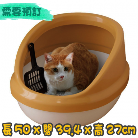 [IRIS] (PNE-500H)棕色簡易加高貓砂盤 Brown Simple Heightened Cat Litter Tray