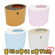 [IRIS] (PUNT-530)蝸居式貓砂盤 Cat Toilet with Entry Platform (粉紅色/藍色/橙色/白色)