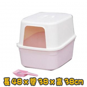 [IRIS] (NE-480F)屋型貓砂盆 House Type Cat Litter Toilet(粉紅色/藍色/杏色)